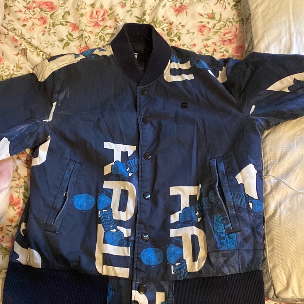 MENS LARGE GSTAR BLAZER BLUE